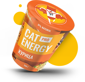 Продукт Cat Energy Pro со вкусом курицы